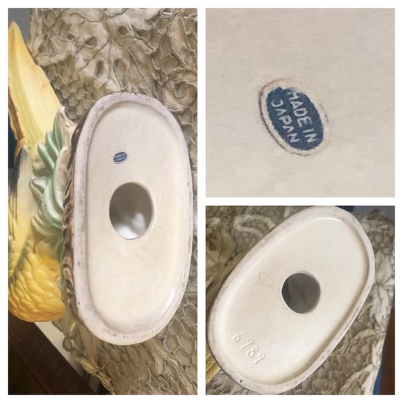 Vintage Hand-painted Ring-Necked Pheasants Bird Figurines Made in JAPAN - Picture 15 of 16